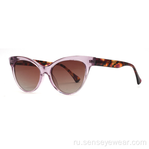 Женские солнцезащитные очки в инъекции UV400 поляризованные солнцезащитные очки для глаз кошки